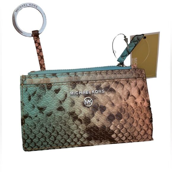 MICHAEL Michael Kors Snakeskin Key Wallet - Picture 1 of 9
